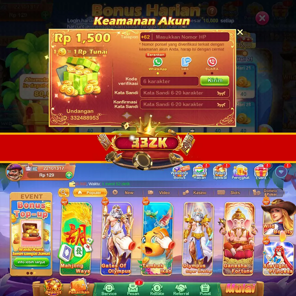 33ZK Daftar Akun Resmi Indonesia
